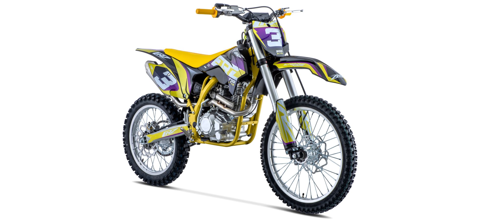 Motocross CRZ ERZ - 300cc ELITE 4T - 18"/21" - Jaune