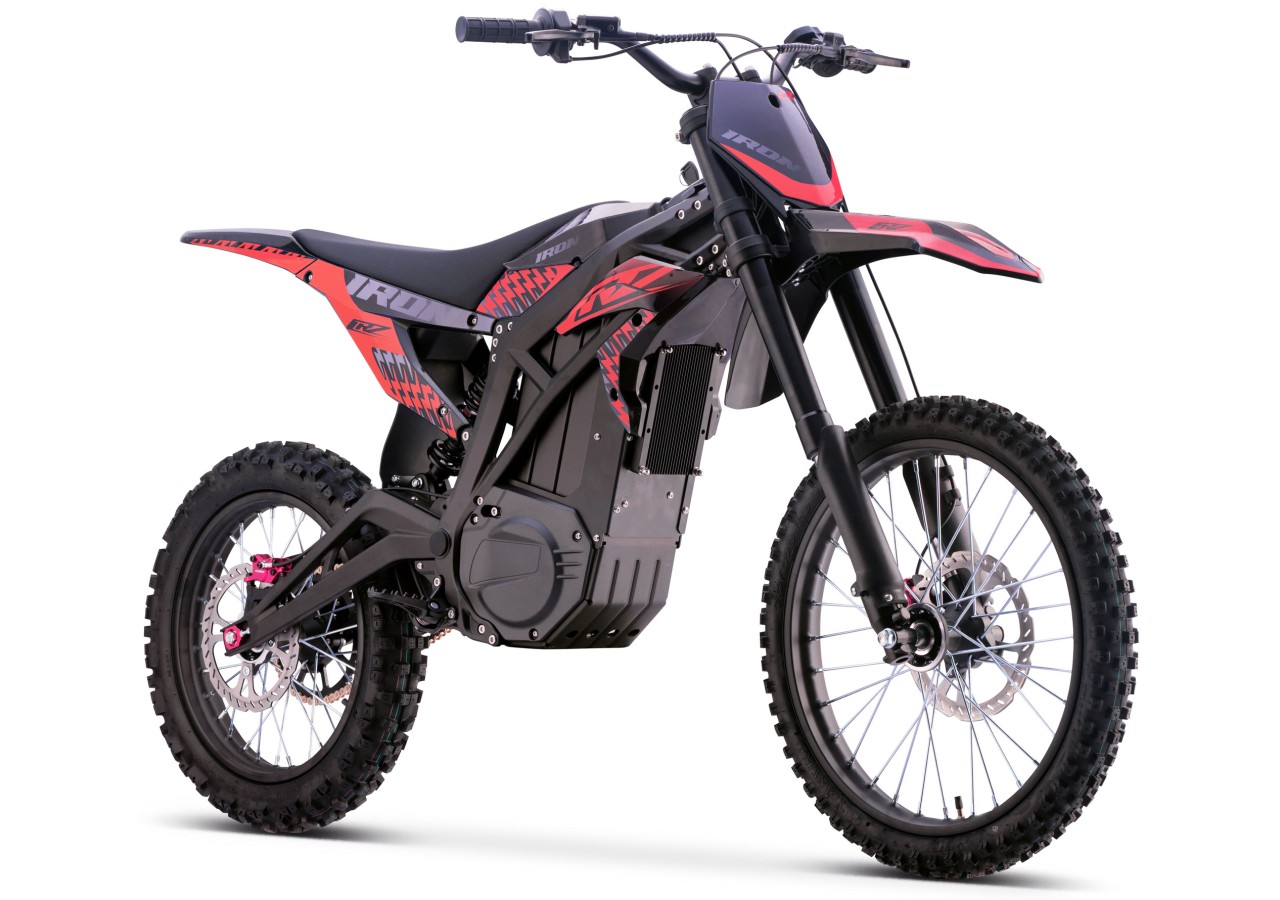 Motocross électrique CRZ - IRON PRO - 6500W 60V36Ah - Rouge