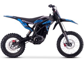 Motocross électrique CRZ - IRON R - 6000W 60V36Ah - 14"/17" - Bleu