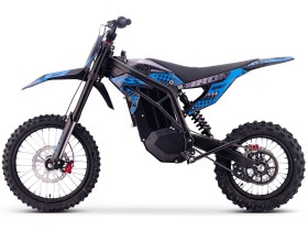 Motocross électrique CRZ - IRON R - 6000W 60V36Ah - 14"/17" - Bleu