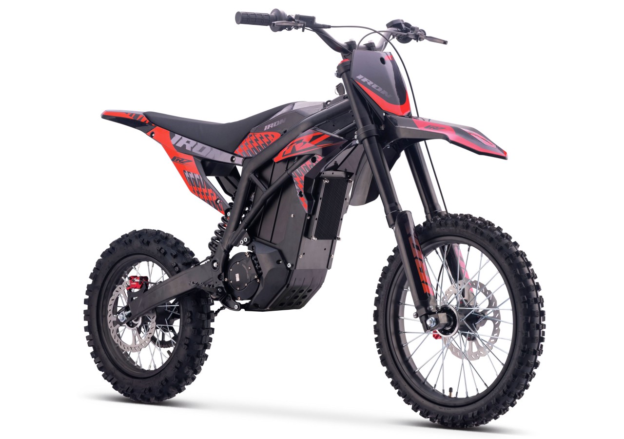 Motocross électrique CRZ - IRON R - 6000W 60V36Ah - 14"/17" - Rouge