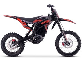 Motocross électrique CRZ - IRON R - 6000W 60V36Ah - 14"/17" - Rouge