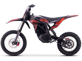 Motocross électrique CRZ - IRON R - 6000W 60V36Ah - 14"/17" - Rouge
