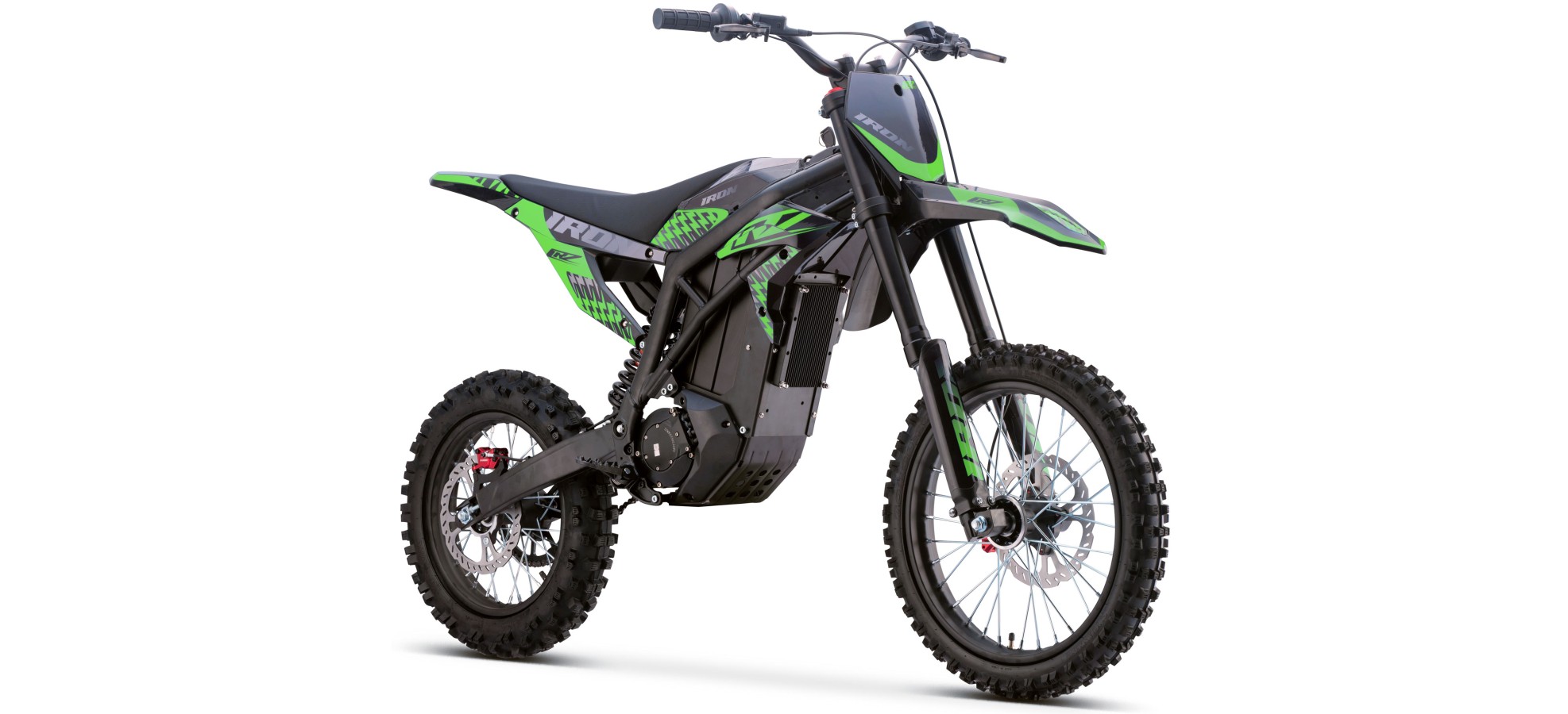 Motocross électrique CRZ - IRON R - 6000W 60V36Ah - 14"/17" - Vert