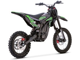 Motocross électrique CRZ - IRON R - 6000W 60V36Ah - 14"/17" - Vert