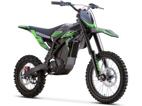 Motocross électrique CRZ - IRON R - 6000W 60V36Ah - 14"/17" - Vert