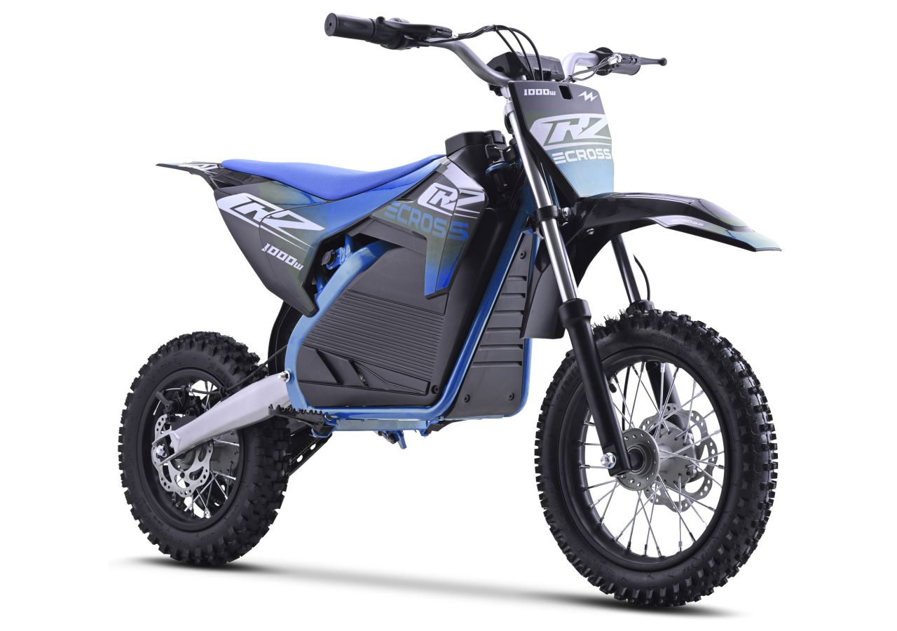 Dirt Bike électrique Enfant CRZ 1200W 36V E-Cross 10"/12" - Bleu