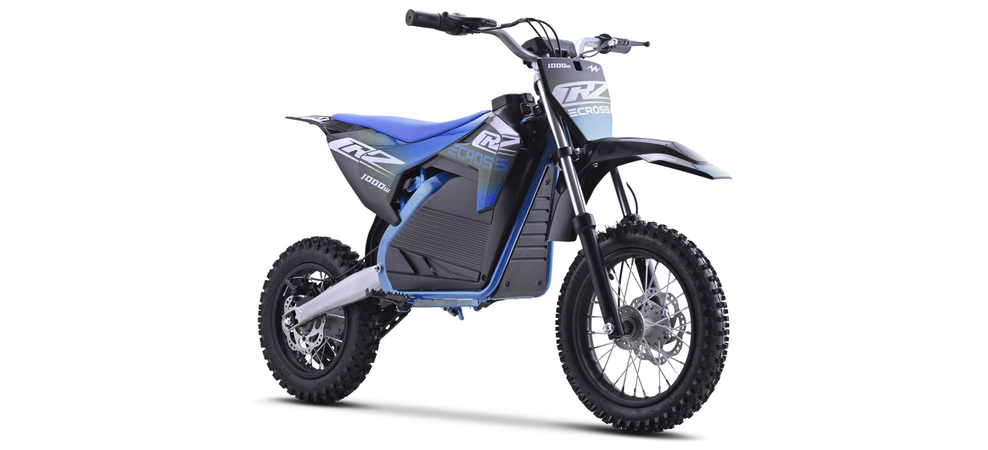 Dirt Bike électrique Enfant CRZ 1200W 36V E-Cross 10"/12" - Bleu