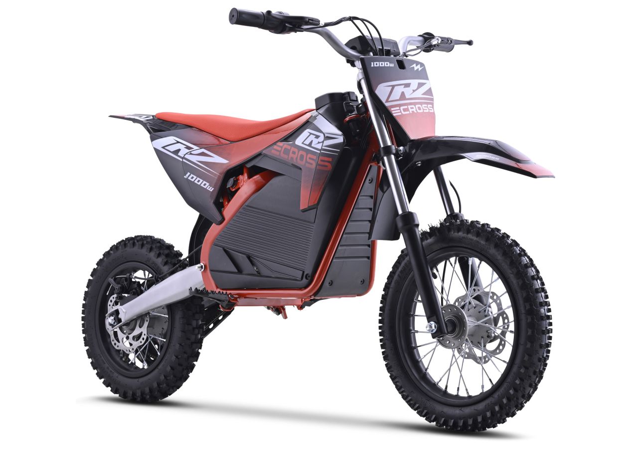Dirt Bike électrique Enfant CRZ 1200W 36V E-Cross 10"/12" - Rouge