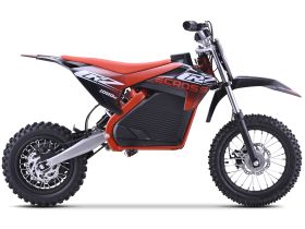 Dirt Bike électrique Enfant CRZ 1200W 36V E-Cross 10"/12" - Rouge