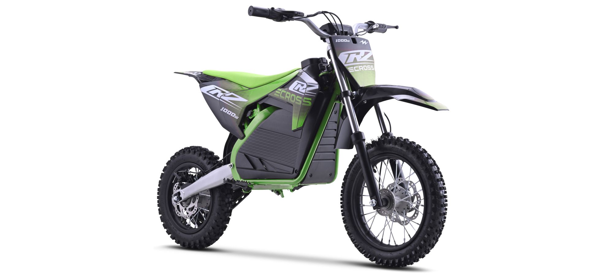 Dirt Bike Électrique Enfant CRZ 1200W 36V E-Cross 10"/12" - Vert
