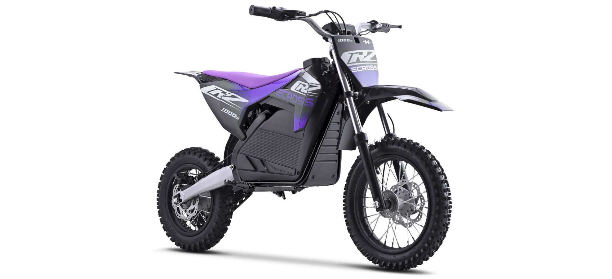 Dirt Bike électrique Enfant CRZ 1200W 36V E-Cross 10"/12" - Violet