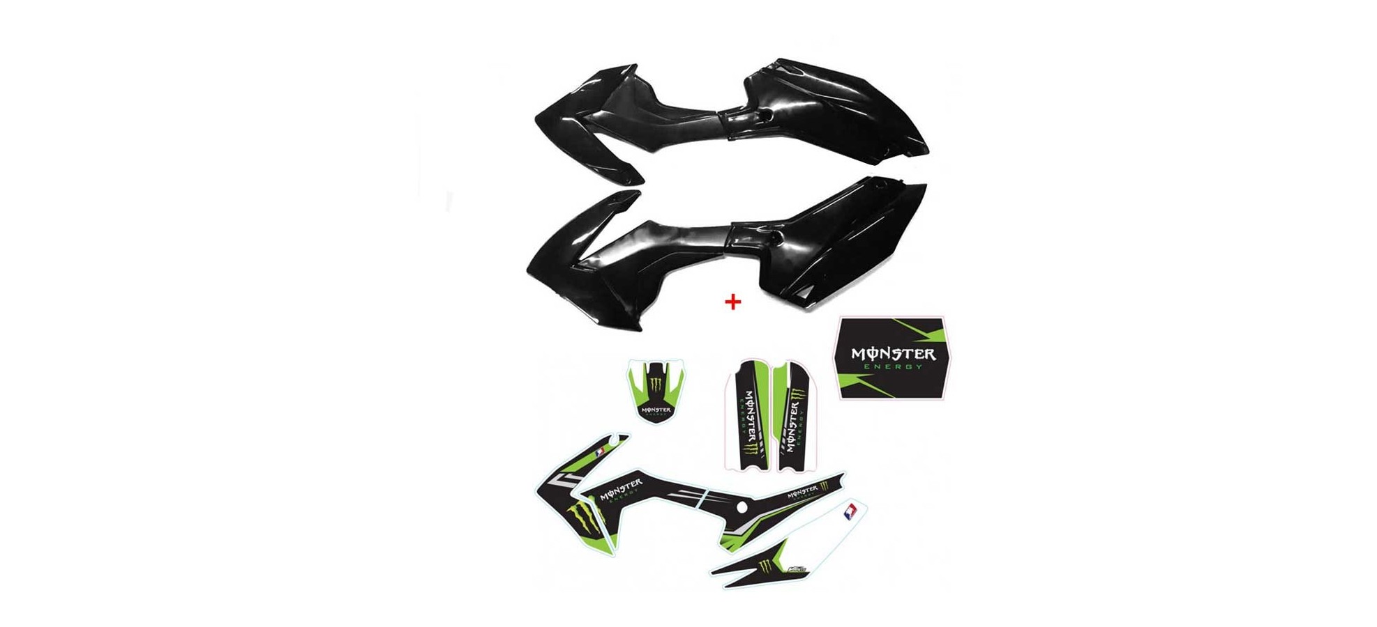 Kit Plastique CRF110-S Noir...