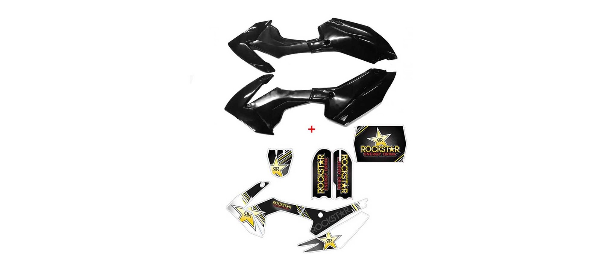 Kit Plastique CRF110-S Noir...