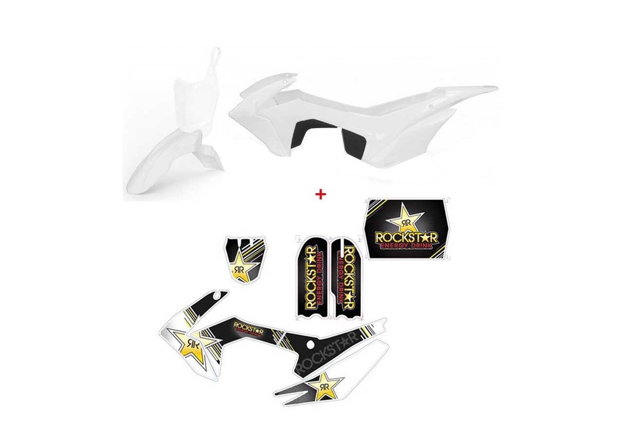 Kit Plastique CRF110-S + Déco Rockstar