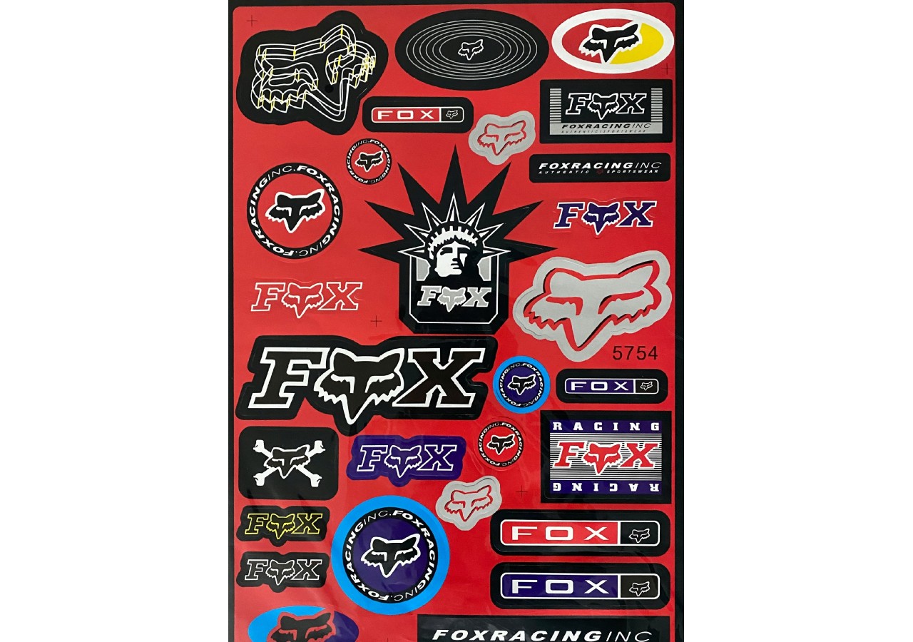 Planche de Stickers FOX