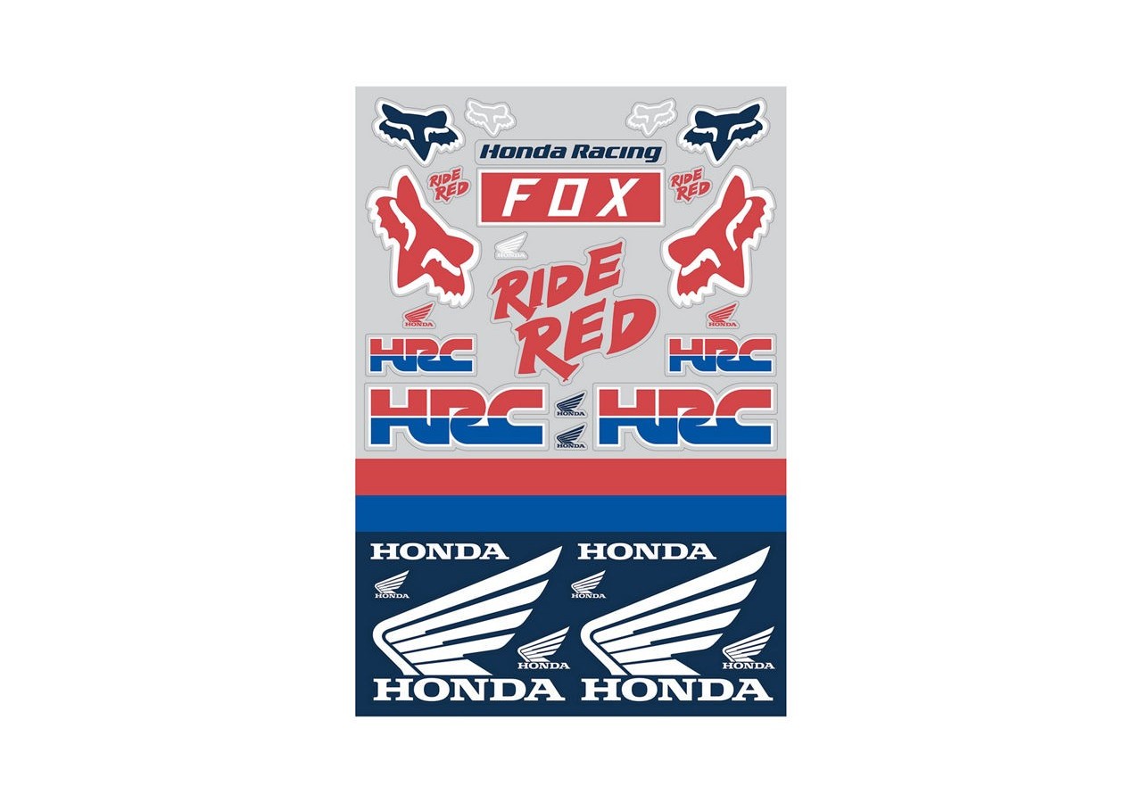 Planche de Sticker Fox Honda