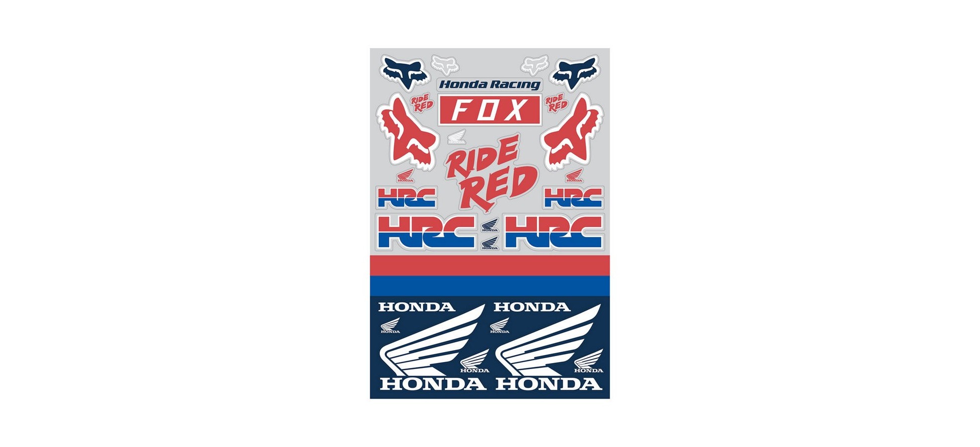Planche de Sticker Fox Honda